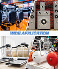 M6 Thread Rubber Mounts 20 X 10mm Vibration Isolators Set of 4 With Studs And Non Slip Nuts shown with machinery and audio equipment