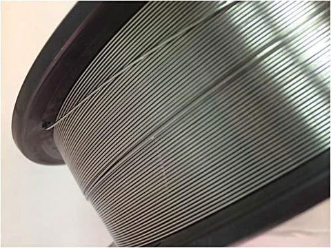 Close-up of ER308L Stainless Steel MIG Welding Wire 0.030 Inch Diameter, 2 Pound Spool, AWS A5.9 ASME SFA A5.9 Certified, Moisture Resistant