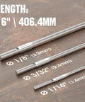 ER308L Stainless Steel TIG Welding Rod 1/16 x 16 Inches 5 Lb Pack for welding with length and diameter shown