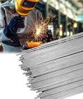 ER308L Stainless Steel TIG Welding Rod Pro Grade 1/16 Inch By 16 Inch, 1.5 Pound Package, welder in background