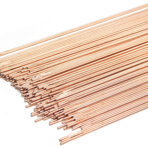 ER70S-6 TIG Welding Rod For Mild Steel One Sixteenth Inch By Sixteen Inch 5.5 Lb Pack Smooth Arc And Low Spatter