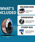 ER70S-6 Solid MIG Welding Wire.035 Inch 10 Pound Spool, shrinkwrap, and sturdy box for all position gas welding