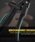 High-volume angled air blow gun with rubber guard delivers powerful dust, water, and debris removal in tight spaces, ergonomic handle