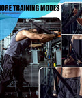 Athlete using Ergonomic Resistance Cable Attachments With Antislip Grip for varied strength training in gym setting
