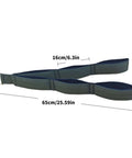 Ergonomic Resistance Cable Attachments With Antislip Grip dimensions view, showing key size for versatile strength training handles