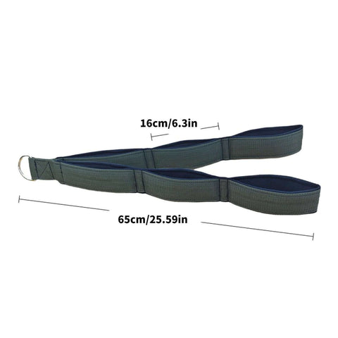 Ergonomic Resistance Cable Attachments With Antislip Grip dimensions view, showing key size for versatile strength training handles