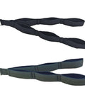 Ergonomic Resistance Cable Attachments With Antislip Grip for Universal Gym Equipment, nylon handles in black and green