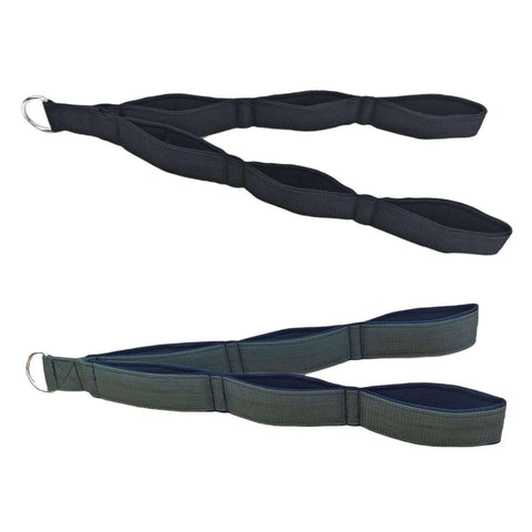 Ergonomic Resistance Cable Attachments With Antislip Grip for Universal Gym Equipment, nylon handles in black and green
