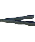 Ergonomic Resistance Cable Attachments With Antislip Grip for Universal Gym Equipment, gray fabric strap, metal ring.