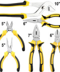 24 Piece Homeowner Tool Set With Portable Tool Bag For Everyday Home Fixes, Ergonomic TPR Handles, heat treated pliers set