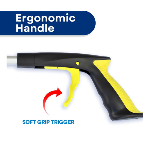 Two Pack Extra Long Grabber Reacher With Rotating Jaw 34 Inch Total Length And 32 Inch True Reach with ergonomic handle