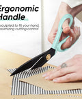 Heavy Duty Tailor Scissors For Multi Purpose Sewing And Crafting Fabric Leather Cutting Industrial Sharp Shears 10 Inch Green With Ergonomic Handles