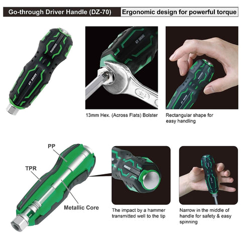 Roll Up Case Screw Extractor Tool Set For Broken Phillips And Hex Screws, Countersunk Screw Removal Kit With Ergonomic Driver details