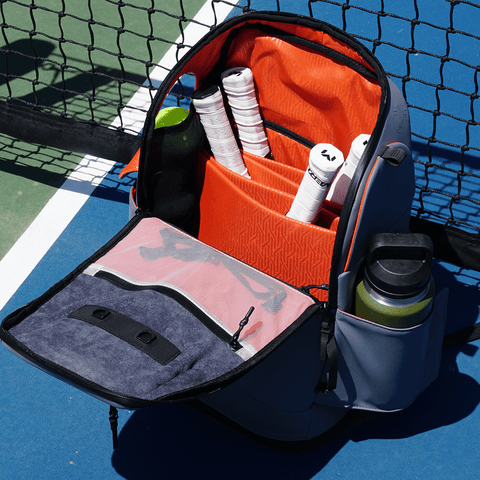 Pickleball Court Caddy Pickleball Bag, Premium Modular Backpack with 4 Paddle Capacity, Laptop Sleeve, Rapid Grab Ball Pockets & Lifetime Warranty