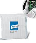 ESD Safe Cleanroom Wipes AAWipes 12x12 Inch 100 Pack Polyester Wiper Cloths With Conductive Yarn for Electronics Assembly