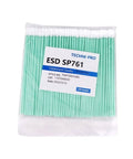 Cleanroom ESD Polyester Knit Swab With Static Dissipative Poly Handle, 100 Per Bag, 0.157 Inch Thick, 5.709 Inch Long, Pro Grade