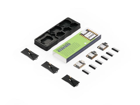 ESP32S3 Dual Core Development Board 3 Pack with 2.4 GHz WiFi and BLE 5.0 8MB PSRAM 8MB Flash, components and box