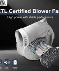 Bangin Replacement Furnace Draft Inducer Blower Motor For Rheem Ruud Jakel Fasco Ametek Rotom Packard Direct Fit And Compatible With 70 24157 03 And 7021 11559 Models, showing side view with fan and motor details