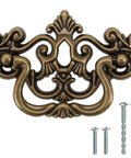 3 Inch Center To Center Bail Drawer Pull Antique Bronze Swing Handle For Dresser Cabinet Or Door Featuring Vintage European Design