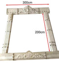 European Style Carved Window Frame Mold For Villas And Hotels GRC Concrete Decorative Mold With Antique Roman Column Pattern