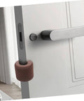 3 Pack EVA Door Clamps And Door Stops For Finger Pinch Guard And Anti Slam Edge Protector, No Tools Required Installation shown on door