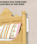 12 Pack EVA Foam Headboard Wall Protectors For Bed Frames Anti Shake Bumpers And Noise Reducers, installed on bed frame