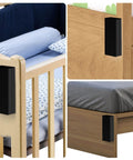 20 Pack Headboard Stoppers For Wall Cushioned EVA Foam Protectors installed on bed and crib in various views