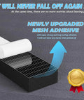 Close-up of 33FT EVA Weather Stripping Door Seal Foam Tape showing upgraded mesh adhesive with flexible grip.
