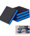 Heavy Duty EVA Rubber Anti Vibration Pads 4 By 4 Inch 7 Eighths Inch Thick 4 Pack For Washing Machine Dryer Compressor Air Conditioner Treadmill
