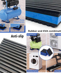 Heavy Duty EVA Rubber Anti Vibration Pads 4 By 4 Inch 7 Eighths Inch Thick 4 Pack for Washing Machine Dryer Compressor Air Conditioner Treadmill