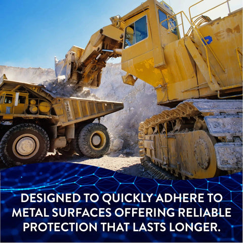 Heavy machinery in a construction site using AtomLube Ultra Heavy Duty Red Grease, 2-Pack of 14 Oz. Tubes| Waterproof & High Temp Lubricant.