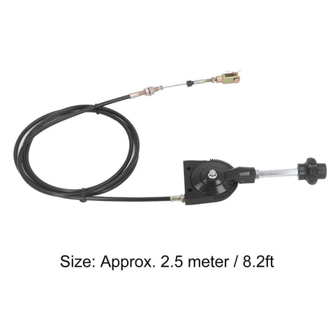 2.5m Quick Response Excavator Throttle Cable For EX230 Replacement Easy Install PU Cable With Stainless Joint Direct Link
