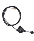 Universal Two Point Five Meter Excavator Throttle Cable Kit Manual Wire With Black Knob PU Cable And Stainless Steel Joints