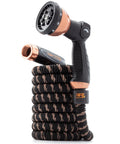 Expandable Garden Hose Copper Bullet With Ten Pattern Thumb Spray Nozzle As Seen On TV 650 PSI Lead Free Solid Copper Core