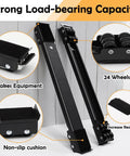 Extendable Furniture Appliances Rollers, Mover Tools with 24 Roller & Brake Equipment for Heavy Washing Dryer Machine Refrigerator