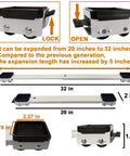 ✝️ Appliance Rollers Heavy Duty 20-32in New Generation Extendable Appliance Rollers Anti Slip Mobile Washing Machine Base dimensions