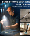 Extendable Magnetic Flashlight with Telescoping Magnet Pickup Tool in use during electronic work