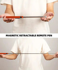 Extendable Magnetic Pick Up Tool Telescoping Magnet Stick With 2 To 20 Pound Lifting Capacity Durable Metal Body And 7 To 30 Inch Reach For Retrieving Metal Objects From Tight Spots In Garages Workshops And Automotive Spaces Orange Finish