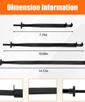 Extension Clamp Wrench Extender Tool Premium Extension Clamp And Wrench Extender For Vise Grips Pipe Vise Wrench And Hose Clamp Multi Tools Tri Pack dimensions