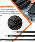 Extension Clamp Wrench Extender Tool Premium Extension Clamp And Wrench Extender For Vise Grips Pipe Vise Wrench And Hose Clamp Multi Tools Tri Pack Delivers Enhanced Reach In Confined Spaces Absolute Versatility For Home Garage And Workshop Use shown in various lengths and close-up of material.