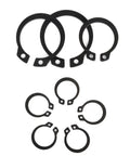 External Retaining Ring Set C Clips Circlip Kit 10 Pcs 40 To 48 Mm 65Mn Alloy Steel Snap Rings With Oxidized Black Finish