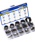 Premium Alloy Steel External Circlip Snap Ring Kit With 315 Piece Set, 15 Size Assortment For Shafts, in storage case by Matell