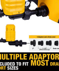 Multiple adapters for External Pump Accessory For Wet Dry Vacs That Reaches Hard To Reach Areas Dewalt DXVPA101