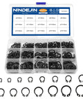 External Retaining Rings Kit Circlip Snap Ring Set for Shafts and Grooves in assorted storage box