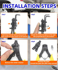 Installation steps for External Retaining Rings Kit with C Clip Set and pliers tools in use.