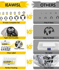 Comparison of External Retaining Rings Set 330-Piece Alloy Steel E-Clip Assortment M1.5 To M15 vs others with key features highlighted