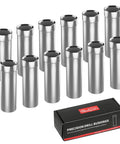 Alt Tag: Extra Deep Three Eighths Inch Drill Bushings Hardened Steel Guide Sleeves For Doweling Jigs, 12 Pack Precision Drill Guides