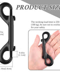 Extra Large 4.7 Inch Double Ended Bolt Snap Hooks With 220 Lb Load Capacity Made From Zinc Alloy Heavy Duty Clips in hand