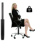 Extra Long Gas Lift Cylinder Replacement For Drafting Chairs And Bar Stools With 7.6 Inch Stroke, 1000 Lb Capacity, Class 4 Black
