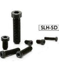 SSH-M10-30-SD NBK Socket Head Cap Screws - Extreme Low & Small Head- Pack of 10 - Made in Japan arranged on white surface